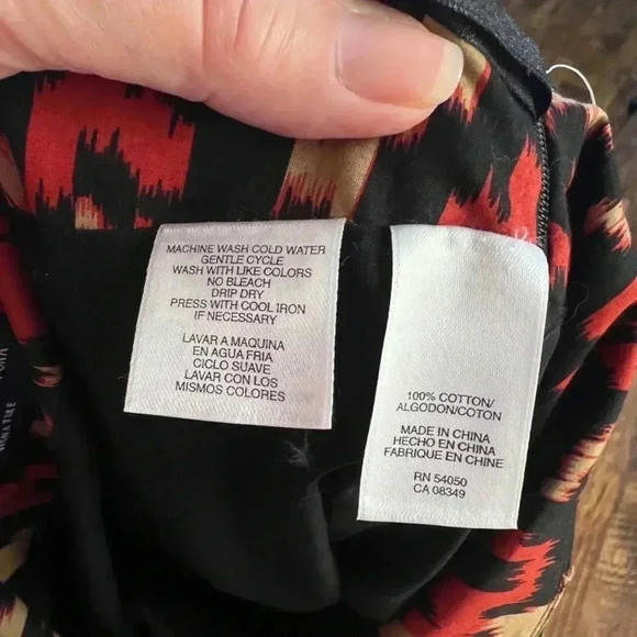 NWT Jones New York  Printed Skirt With Tie Sash 4 - Picture 9 of 11